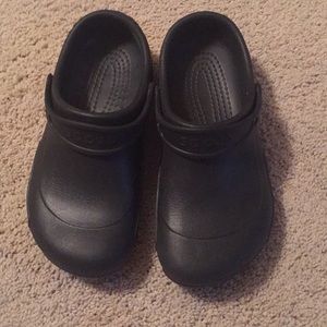 NWOT Black Crocs.